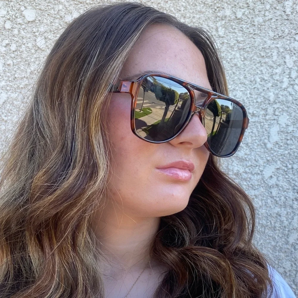 Tortoise Shell Aviator Sunglasses